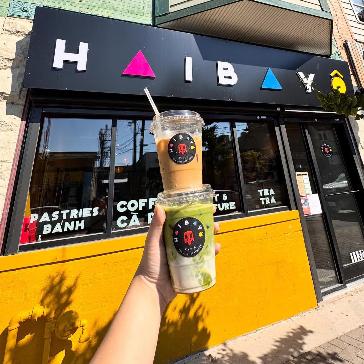 HAIBAYÔ storefront with drink